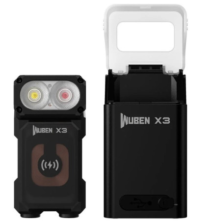 WUBEN X3 Pro Czarna latarka EDC 700 lm IP65
