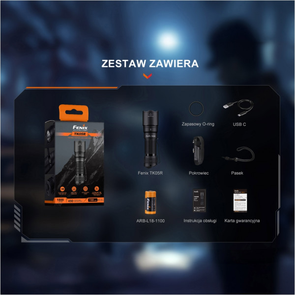 Fenix TK05R latarka taktyczna 1000 lm