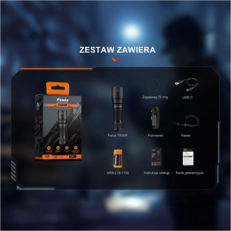 Fenix TK05R latarka taktyczna 1000 lm