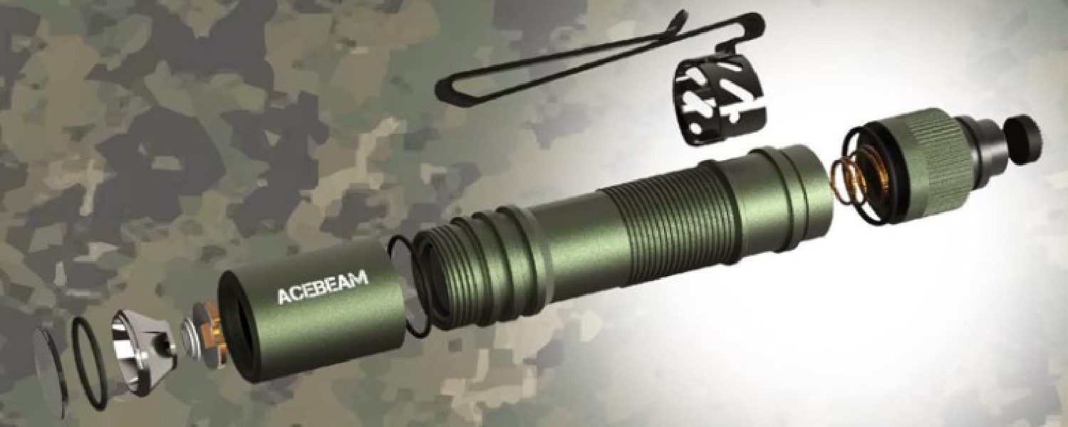 Latarka ACEBEAM Pokelit AA 5000K zielona 550 lm