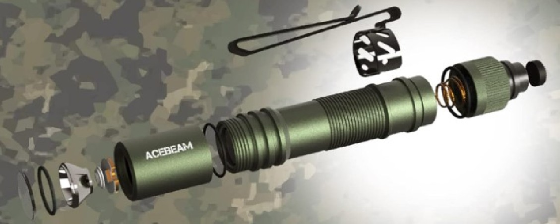 Latarka ACEBEAM Pokelit AA 5000K zielona 550 lm