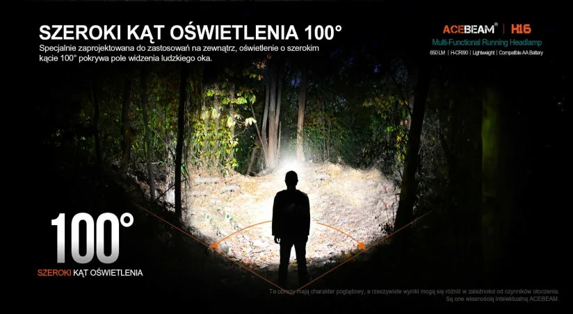 ACEBEAM H16 5000k Pomarańczowy - Latarka diodowa CRI90