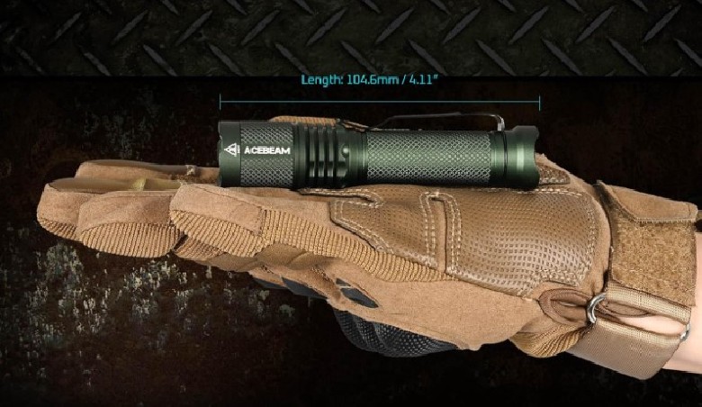 Latarka ACEBEAM TAC AA 1000 lm 280 m zielona 6500K