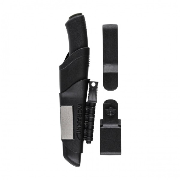 Nóż Morakniv Bushcraft Survival Czarny - Stal Węglowa