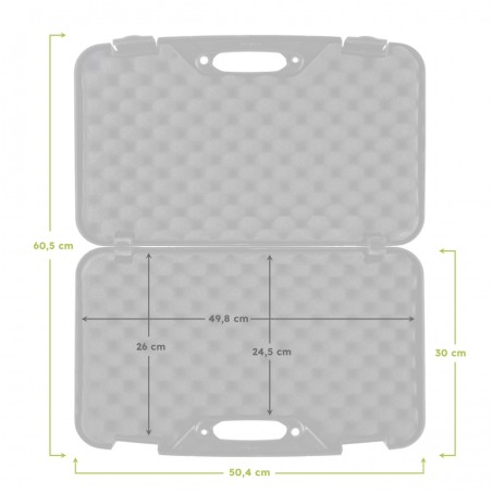Kufer na pistolet Megaline 50x30x9 ECO czarny