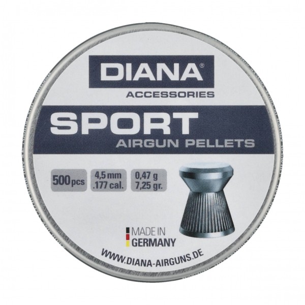 Diana Sport 4,5 mm 500 szt. - wysoka precyzja strzałów