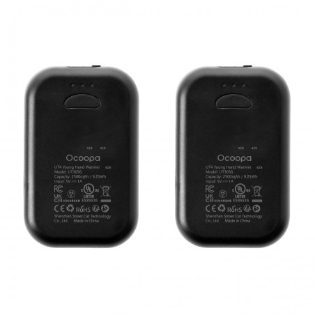 Ocoopa Fashion UT4 Young ogrzewacz do rąk 2 w 1, czarny