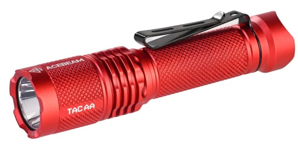 Latarka ACEBEAM TAC AA 2.0 czerwona 900 lm 360 m 2