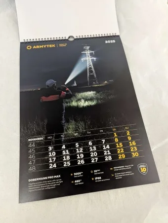 Kalendarz Armytek 2025 - Nowość 2max.pl