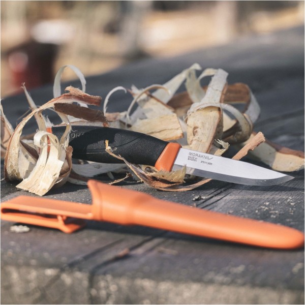 Nóż Morakniv Companion Ciemno Pomarańczowy - Stal Nierdzewna