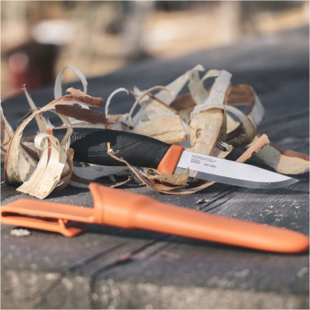 Nóż Morakniv Companion Ciemno Pomarańczowy - Stal Nierdzewna