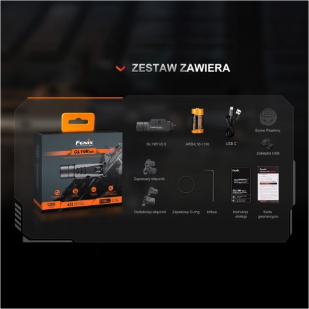 Fenix GL19R V2.0 latarka do broni 1200 lm