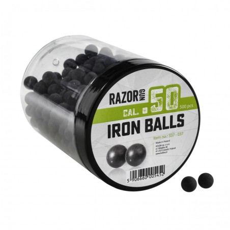 Kule gumowo-metalowe RazorGun kal. 50, 500 szt