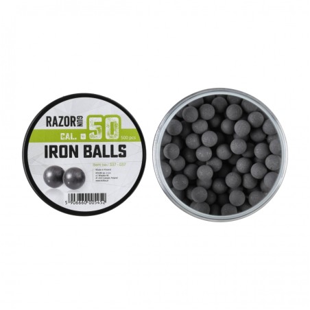 Kule gumowo-metalowe RazorGun kal. 50, 500 szt