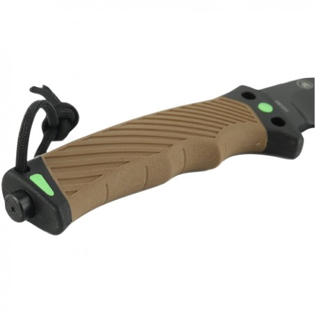 Nóż Ganzo G8012V2-DY z krzesiwem i pochewką