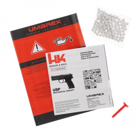 Heckler&Koch USP 6 mm replika ASG sprężynowa