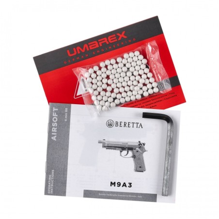 Replika ASG Beretta M9A3 FM 6 mm CO2 Czarny