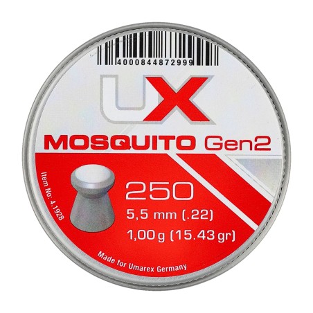 Śrut UX Mosquito Gen.2 5,5 mm Diabolo 250 szt