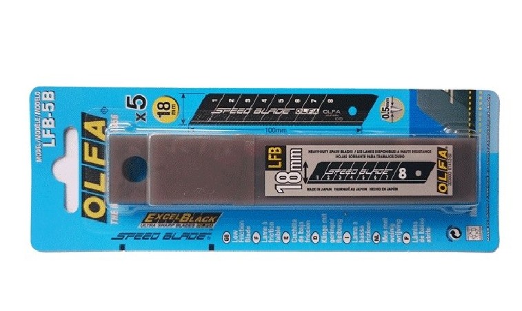 OLFA LFB-5B ostrza 18 mm pokryte fluorem 5 szt