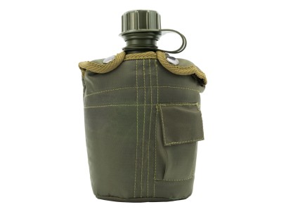 Manierka w pokrowcu MFH 1L - Oliwkowa