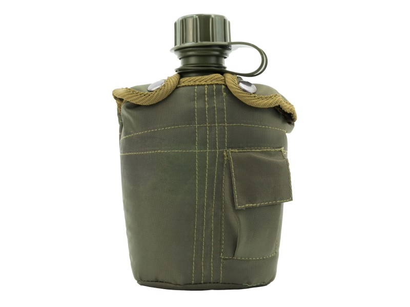 Manierka w pokrowcu MFH 1L - Oliwkowa