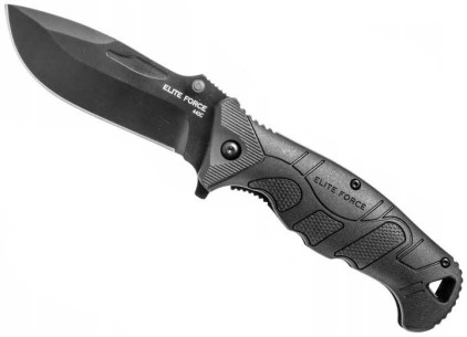 Nóż czarny Elite Force EF 141 składany 440A