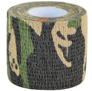 Taśma maskująca Mil-Tec Woodland 50 mm 4,5 m