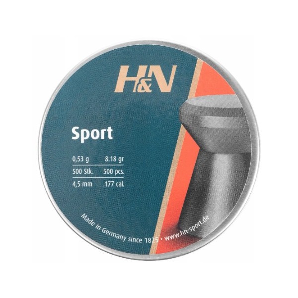 Śrut H&N Sport Glatt 4,5 mm, 500 szt.