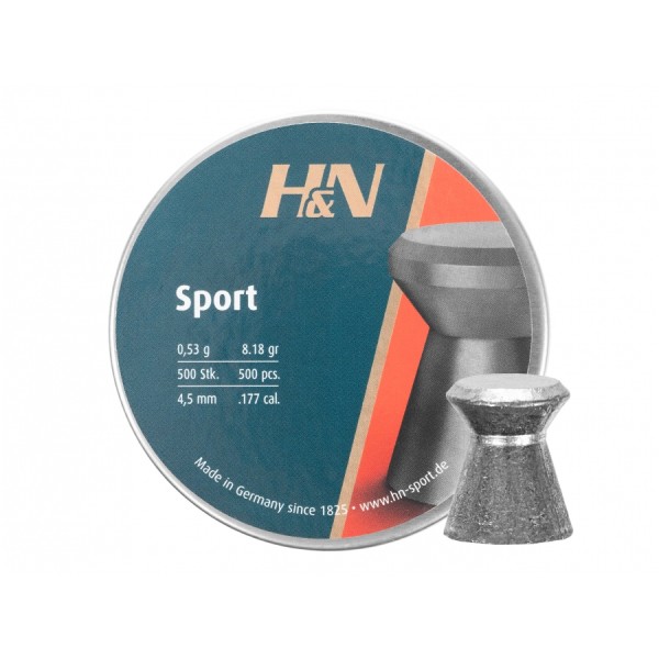 Śrut H&N Sport Glatt 4,5 mm, 500 szt.