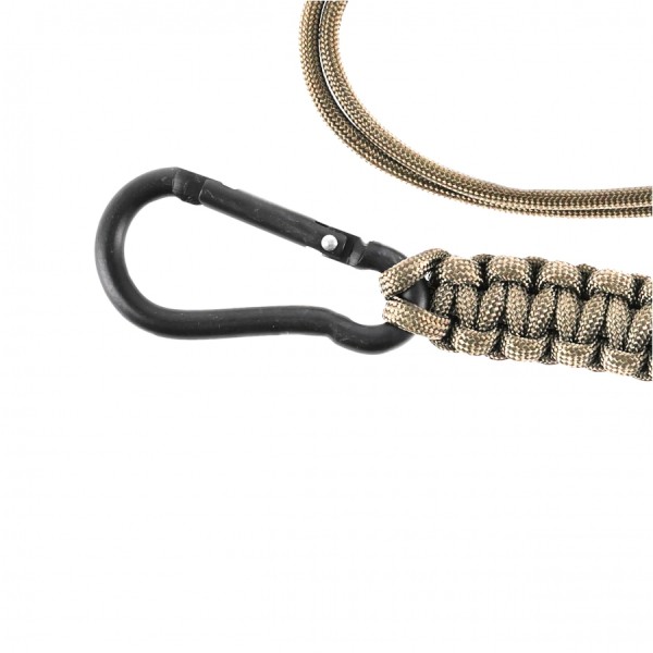 Smycz paracord Mil-Tec, kolor coyote, 57 cm