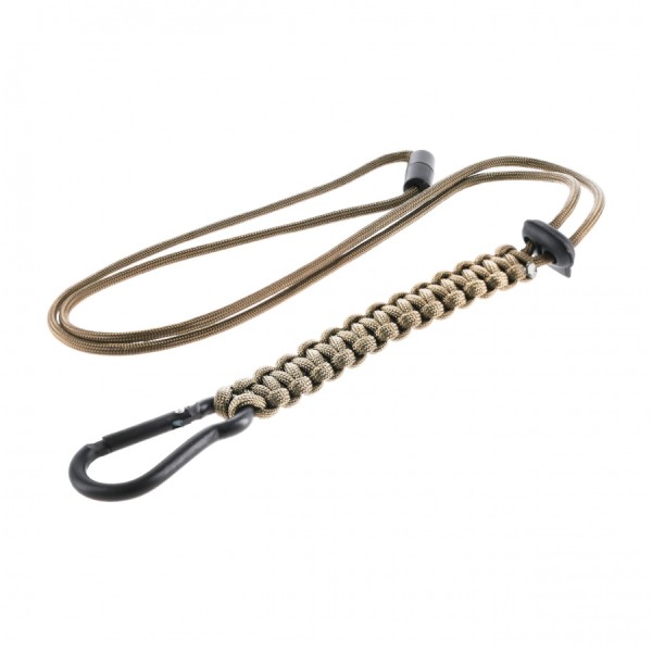 Smycz paracord Mil-Tec, kolor coyote, 57 cm