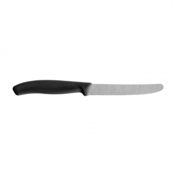 Nóż Victorinox Swiss Classic 11 cm, ząbkowany, czarny