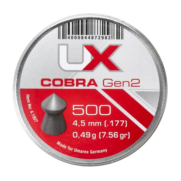 Śrut diabolo Umarex Cobra gen 2. 4,5mm 500 szt.