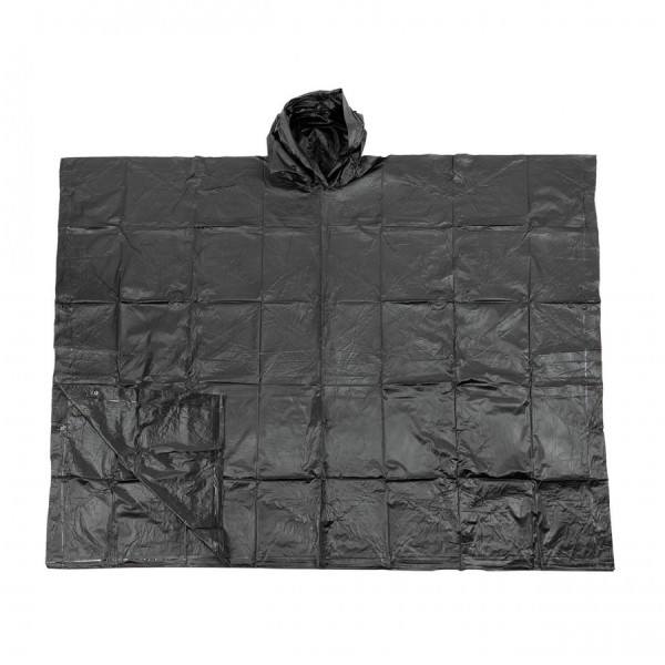 Poncho Peleryna Przeciwdeszczowa MFH Czarne