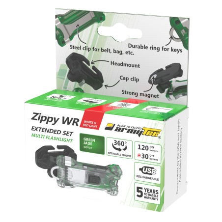 ARMYTEK Zippy WR Extended Set Green 120 lm