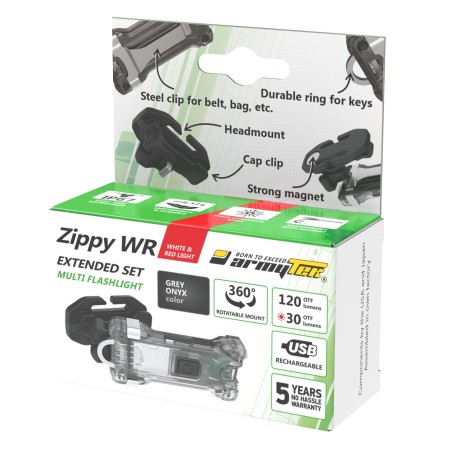 ARMYTEK Zippy WR Extended Set Grey 120 lm