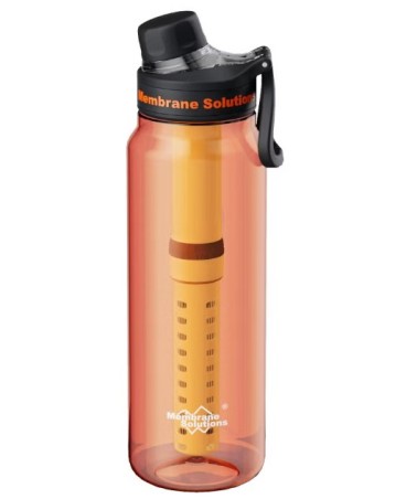 Butelka z filtrem Tritan 1000 ml pomarańczowa