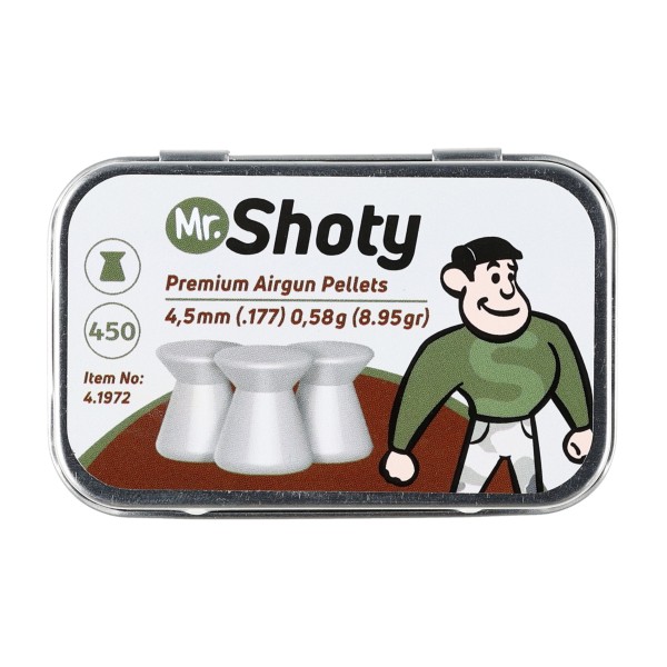 Śrut płaski Mr. Shoty 4,5mm 0,58 g 450 szt.