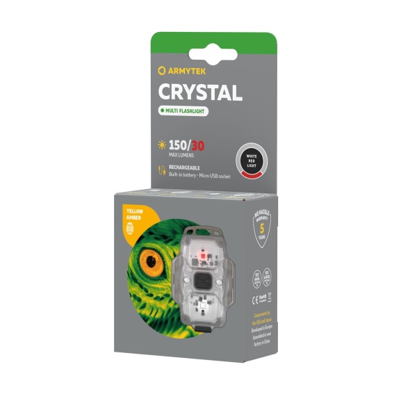 Armytek Crystal Yellow 150 lm białe i czerwone