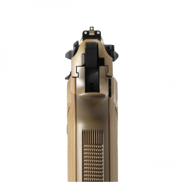 Replika ASG Beretta M9 A3 FDE CO2 GBB 6 mm z kaburą