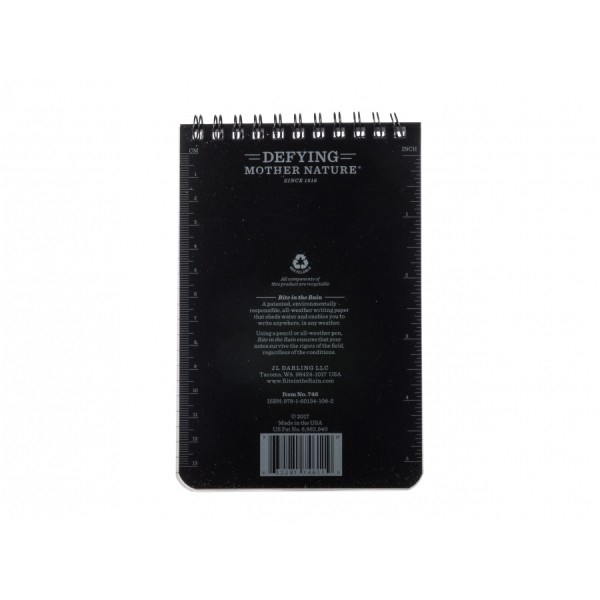 Notes wodoodporny Rite in the Rain 746 4x6 czarny