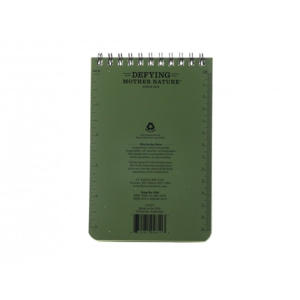 Notes wodoodporny Rite in the Rain 946 4x6 Oliwkowy