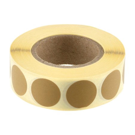 Zaklejki samoprzylepne do tarcz Range Solutions IPSC Brązowe 20mm 1000szt.