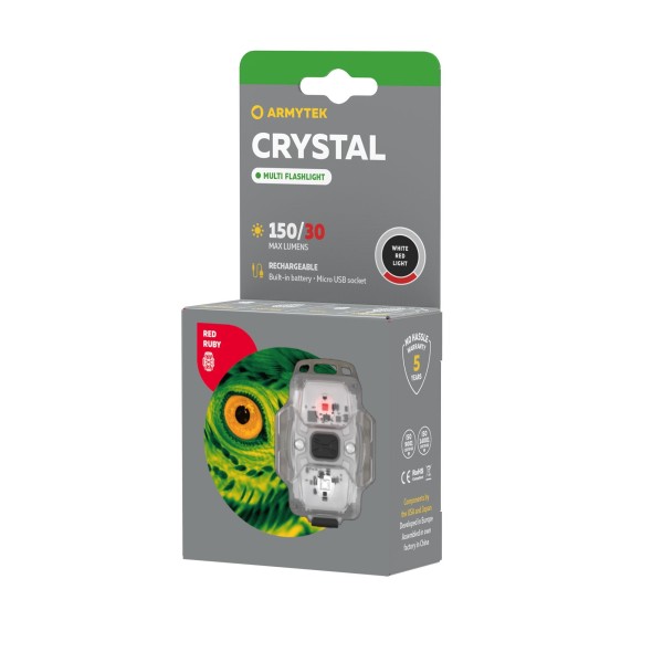 Latarka Armytek Crystal Red 150 lm