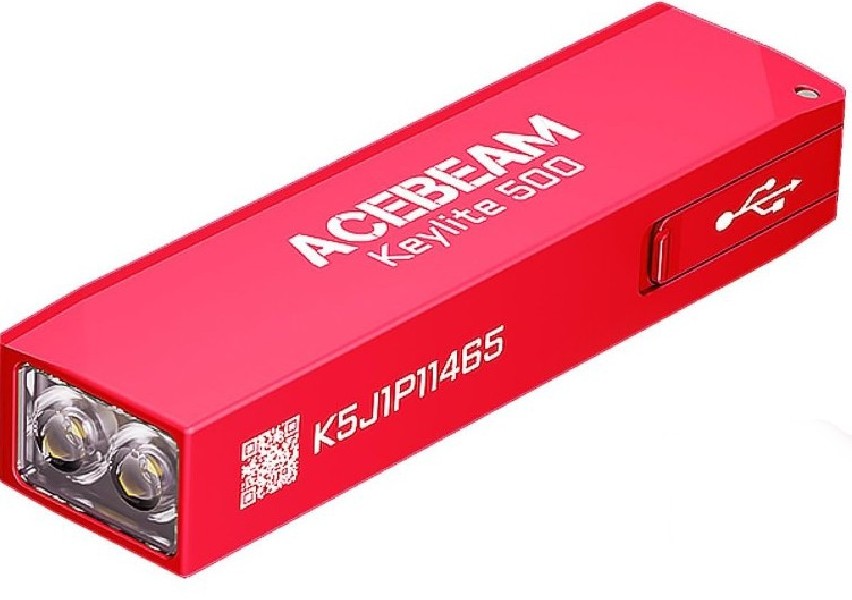 ACEBEAM Keylite 500 czerwona latarka brelokowa 500 lm 70 m