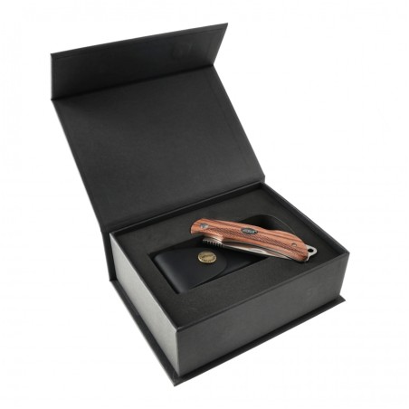 Nóż składany EKA Swede 8 Wood Sandvik 12C27