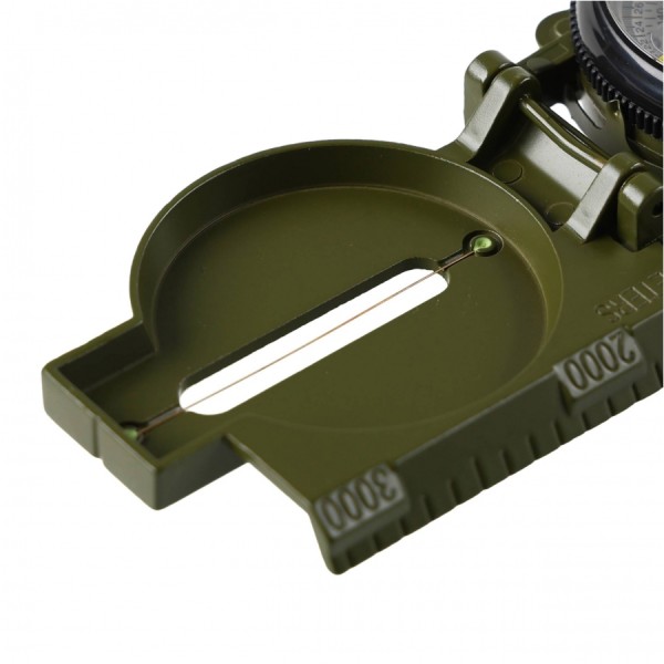 Kompas wojskowy Joker JKR2529 z linijką, kolor zielony