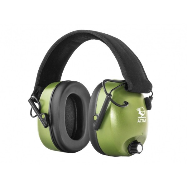 Słuchawki ochronniki słuchu RealHunter Active - Oliwkowe|2max.pl