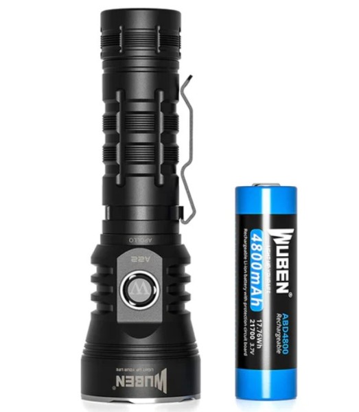 WUBEN A22 latarka 4500 lm 290 m Czarna