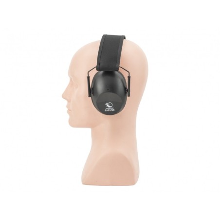 Słuchawki ochronniki słuchu RealHunter Passive - Czarne